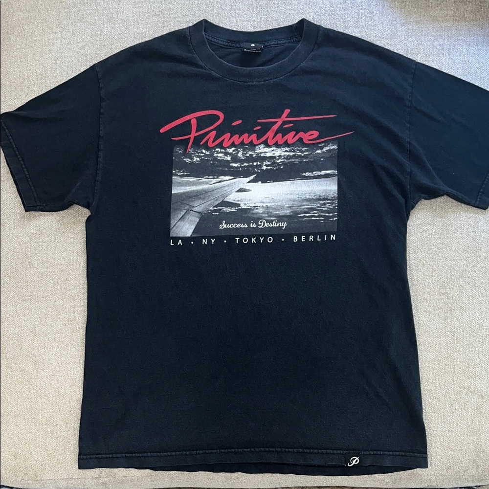 Primitive Black and Red Graphic Tee